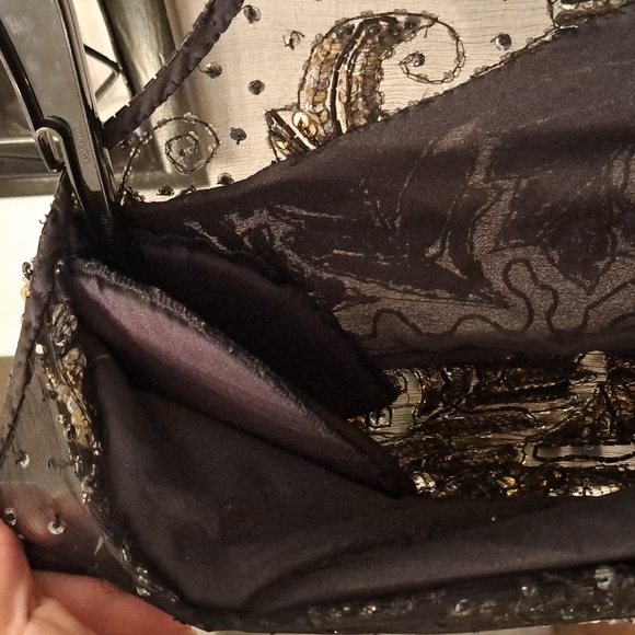 Vintage Laurence Kazar sequin dress Womens Black Vintage Large Formal - Picture 12 of 13